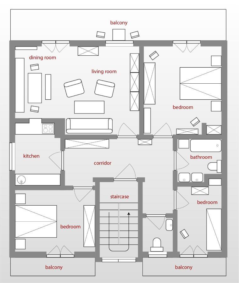 Apartments Franc ブレッド エクステリア 写真